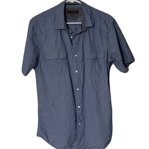 PD&C Blue Casual Button‎ Down Shirt